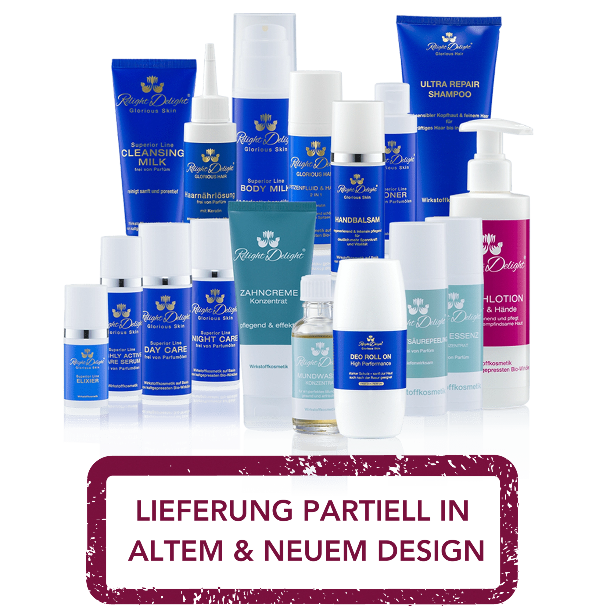 Luxus Pflegeset - partiell frei von Parfüm