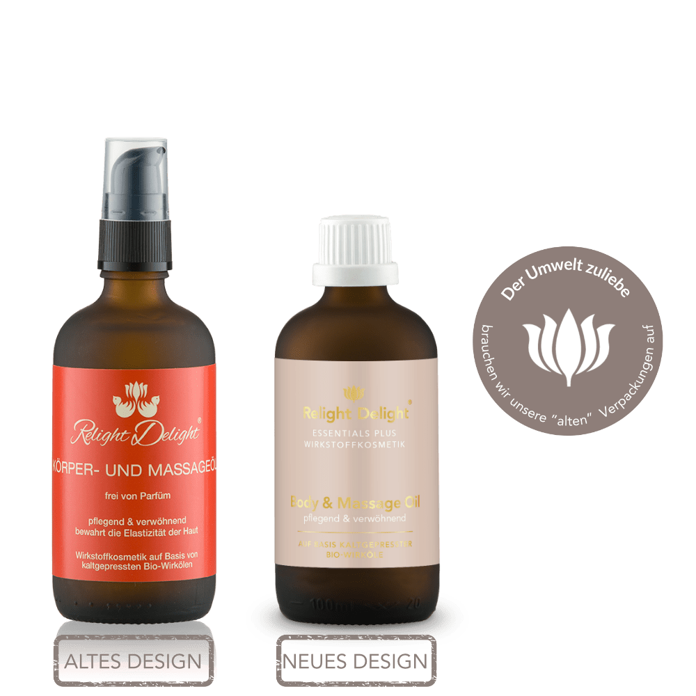 Essentials Plus - Body &amp; Massage Oil - unbeduftet